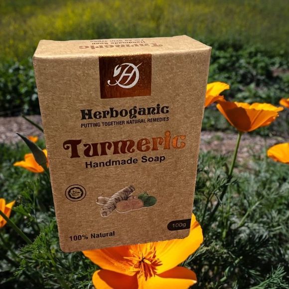 Turmeric brithtening soap vitamin c soap alpha arbutin skin brightening - Picture 5 of 5